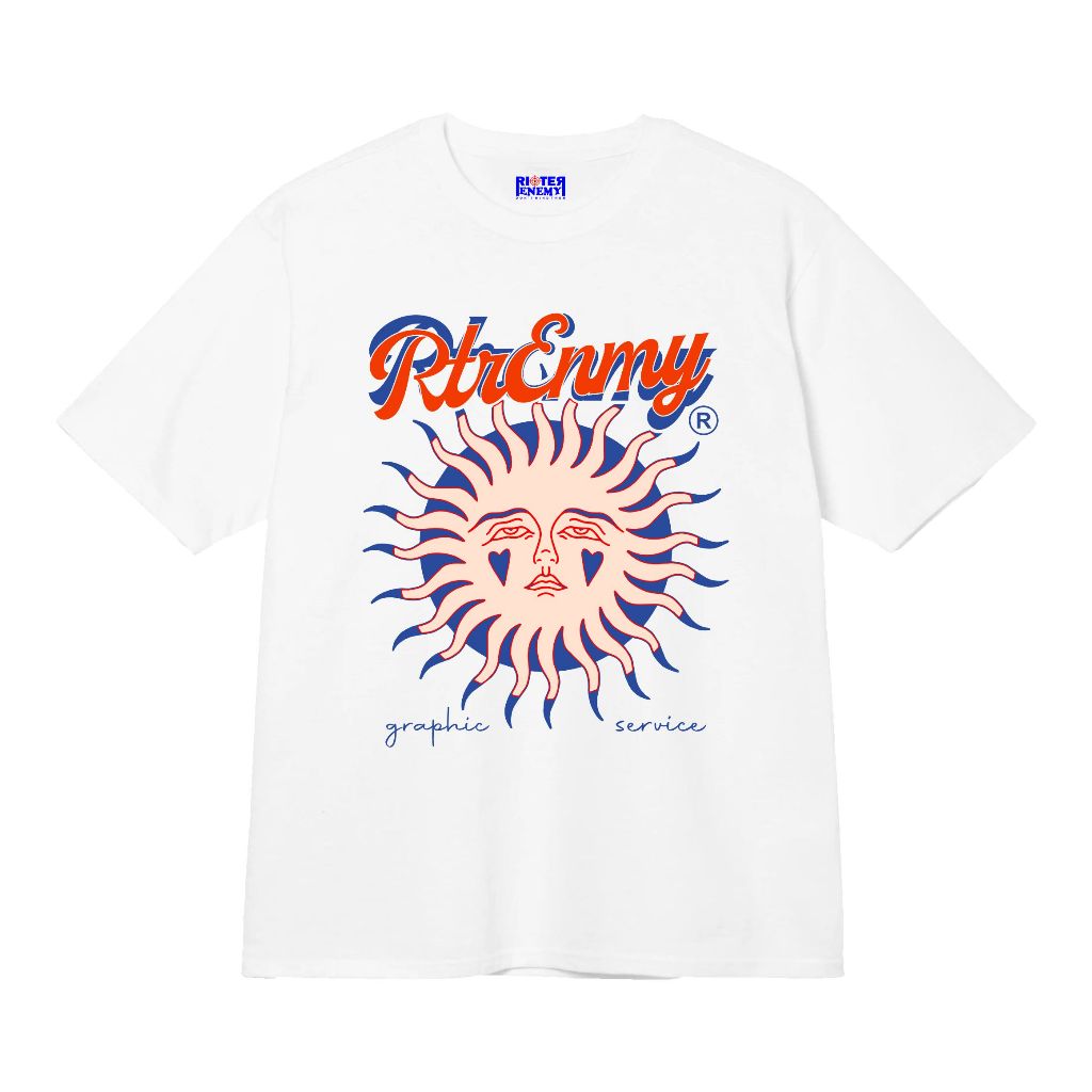 RIOTERENEMY -SUNCRY- KAOS OVER SIZE BOXY Thisrt Unisex Pria Wanita - Jersey Cotton 24s