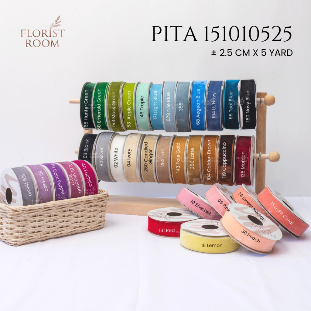 

Pita 151010525 ±2.5cm x 5yard - Velvet Ribbon