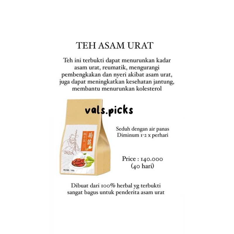 

Asam Urat Tea / Teh Asam Urat