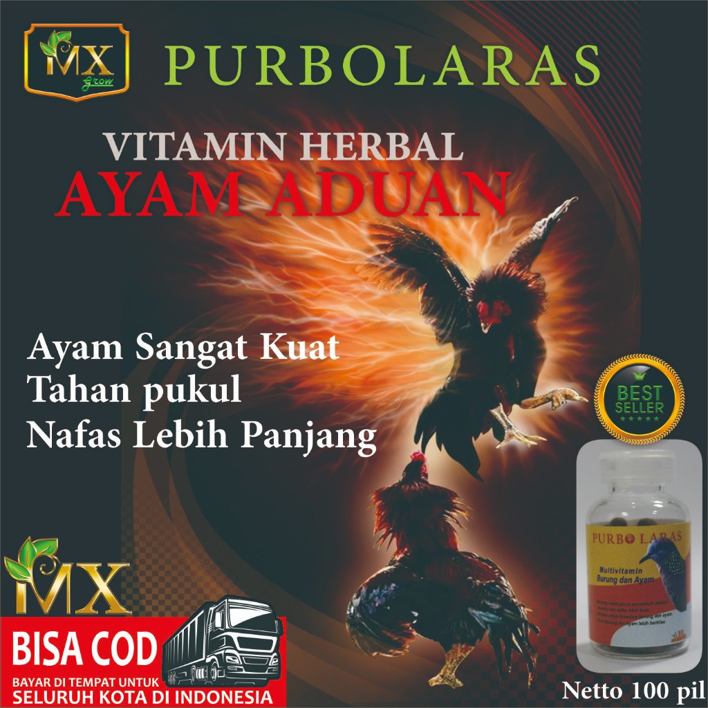 PURBO LARAS Multivitamin Herbal Ayam Aduan