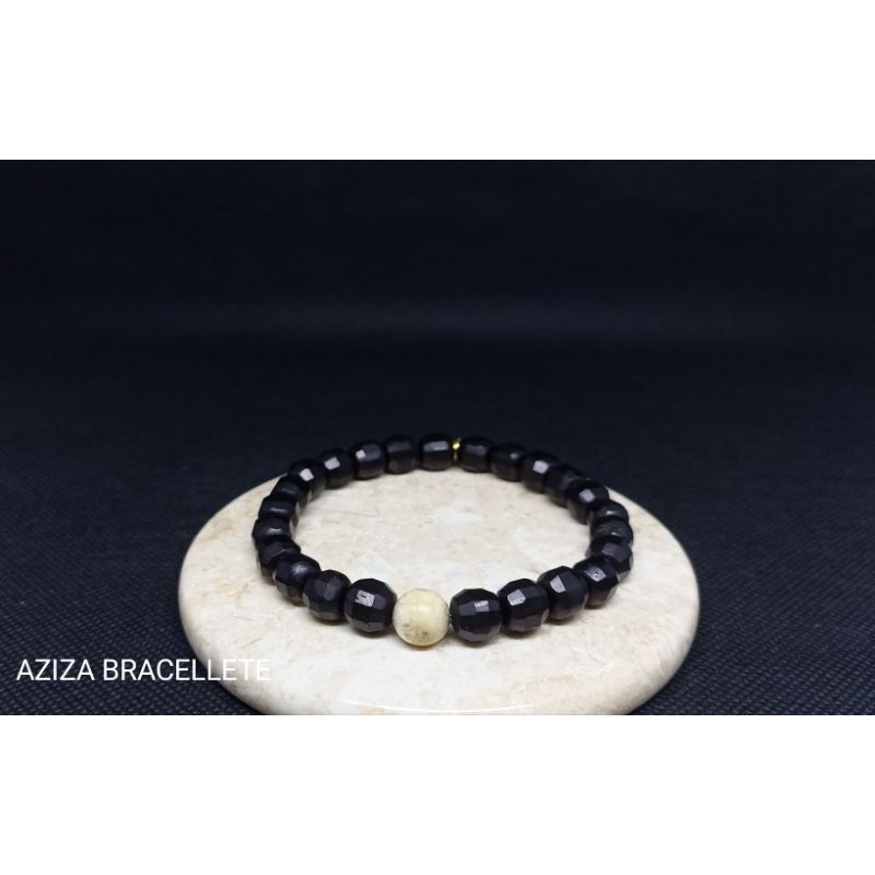 GELANG KOKA HITAM MOTIF BERLIAN