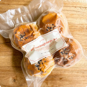 

Mini Burger Bun Gluten Free Sourdough Premium Frozen Gut Living