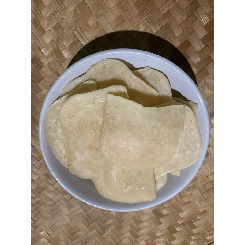 kruouk udang/keuouk udang putih/krupuk sayatan/krupuk mentah/krupuk ecer 100g 250g 500g 1kg