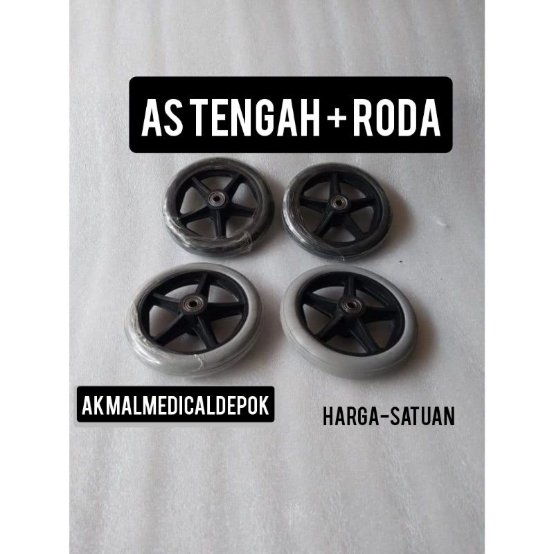 roda depan kursi roda/ban depan kursi roda 6 inci origina