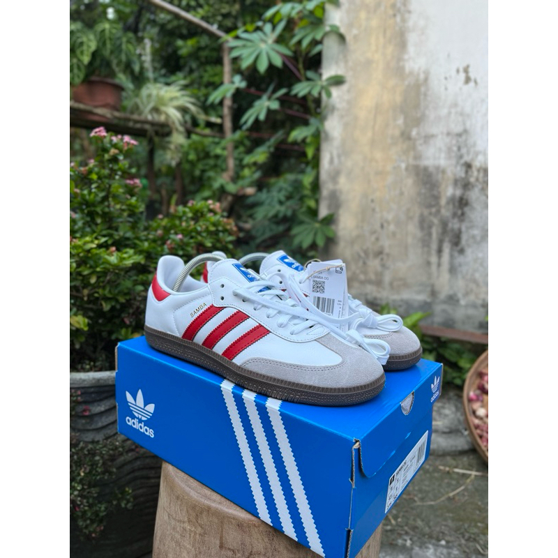adidas samba og red white