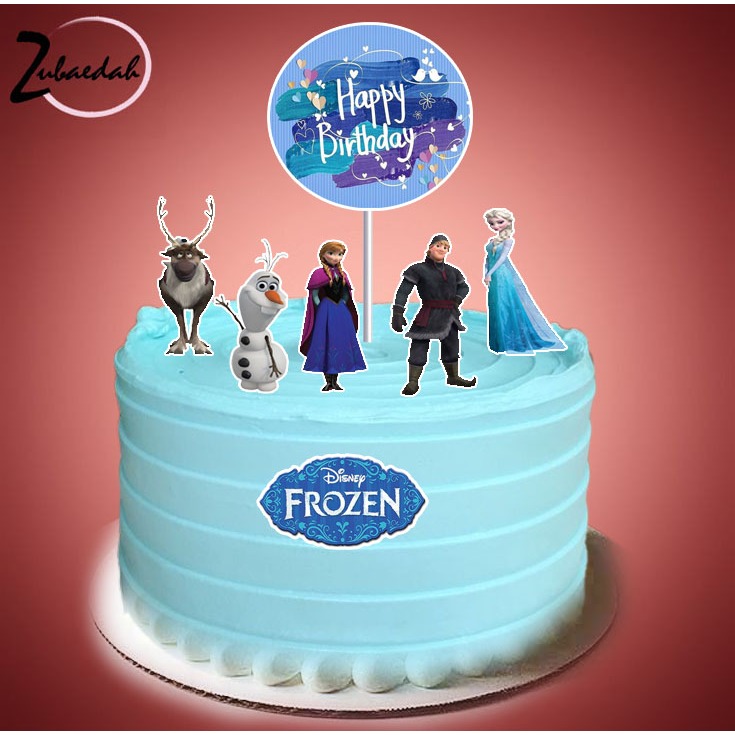 Toper STYROFOAM karakter FROZEN hiasan tusuk kue ulang tahun decorasi cake