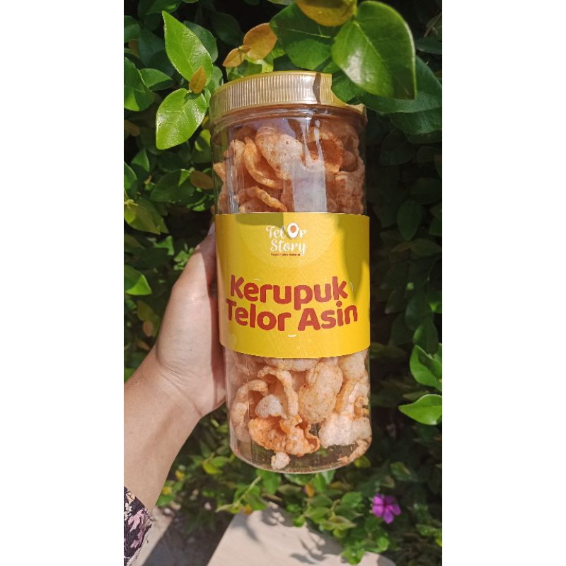 

Kerupuk Telor Asin Toples 300ml