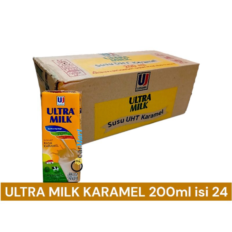 

Susu ULTRA MILK KARAMEL 200ml 1 Dus isi 24 Kotak