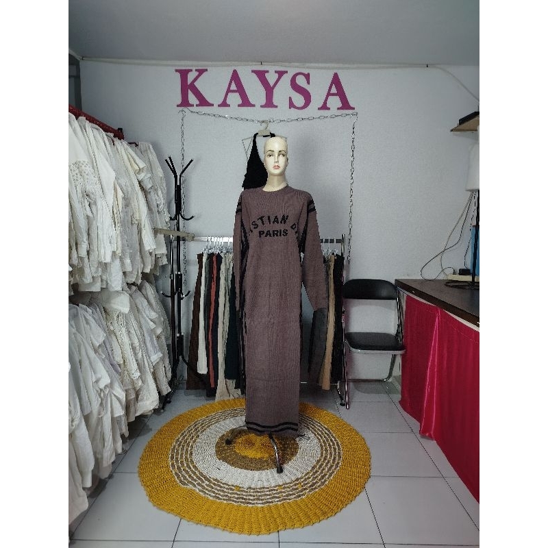 gamis rajut import knit