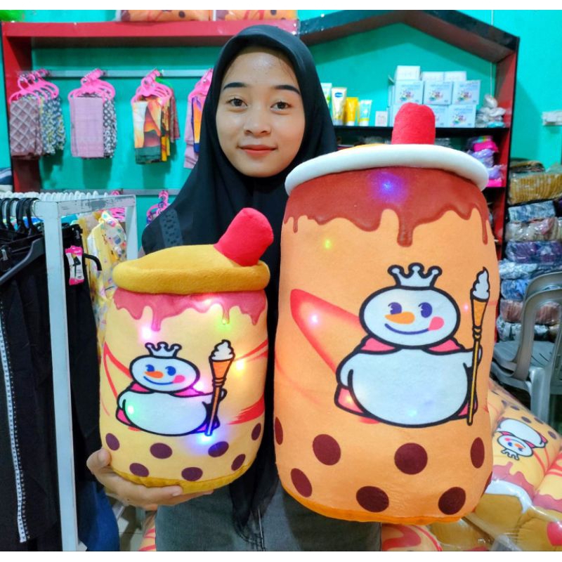 Boneka Mixue LED Lampu XL jumbo ukuran galon & super jumbo Viral