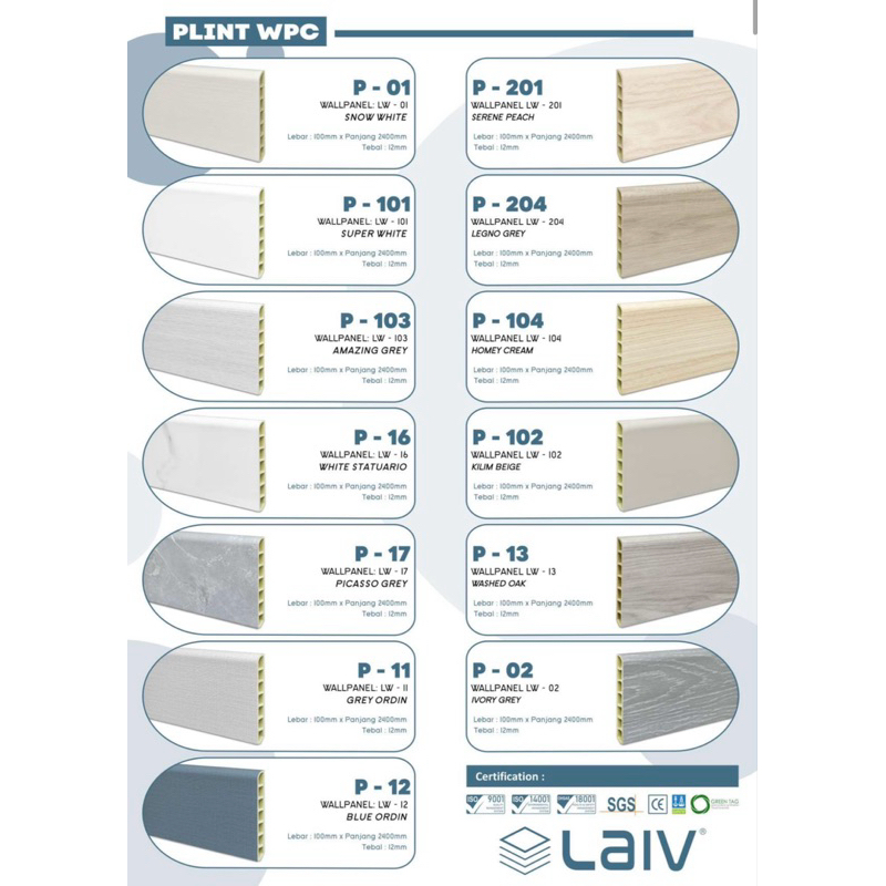 Plint | Skirting WPC LAIV 10 cm