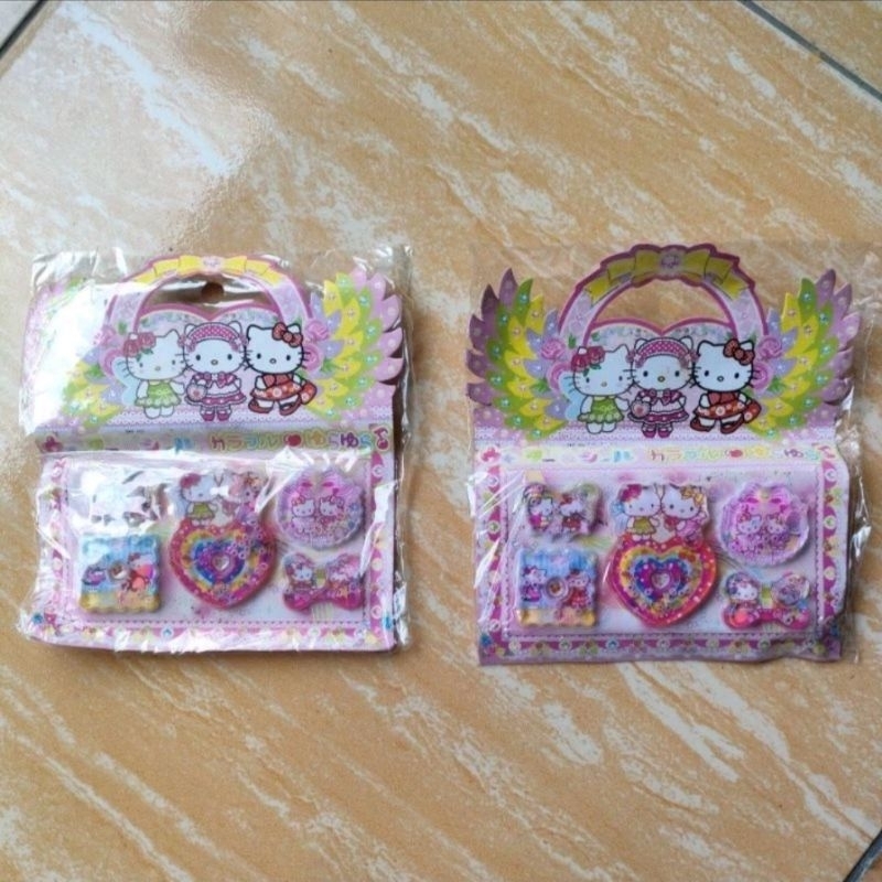 Stiker tas bongkar pasang timbul mainan anak perempuan