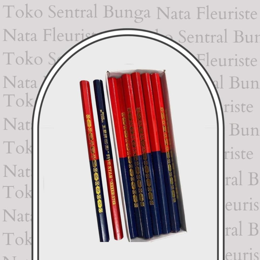 

Pensil Kain Merah Biru Merk Crane dan Eagle Brand