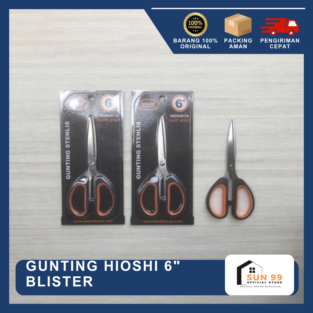 Gunting Baja HIOSHI 6 Inch Blister