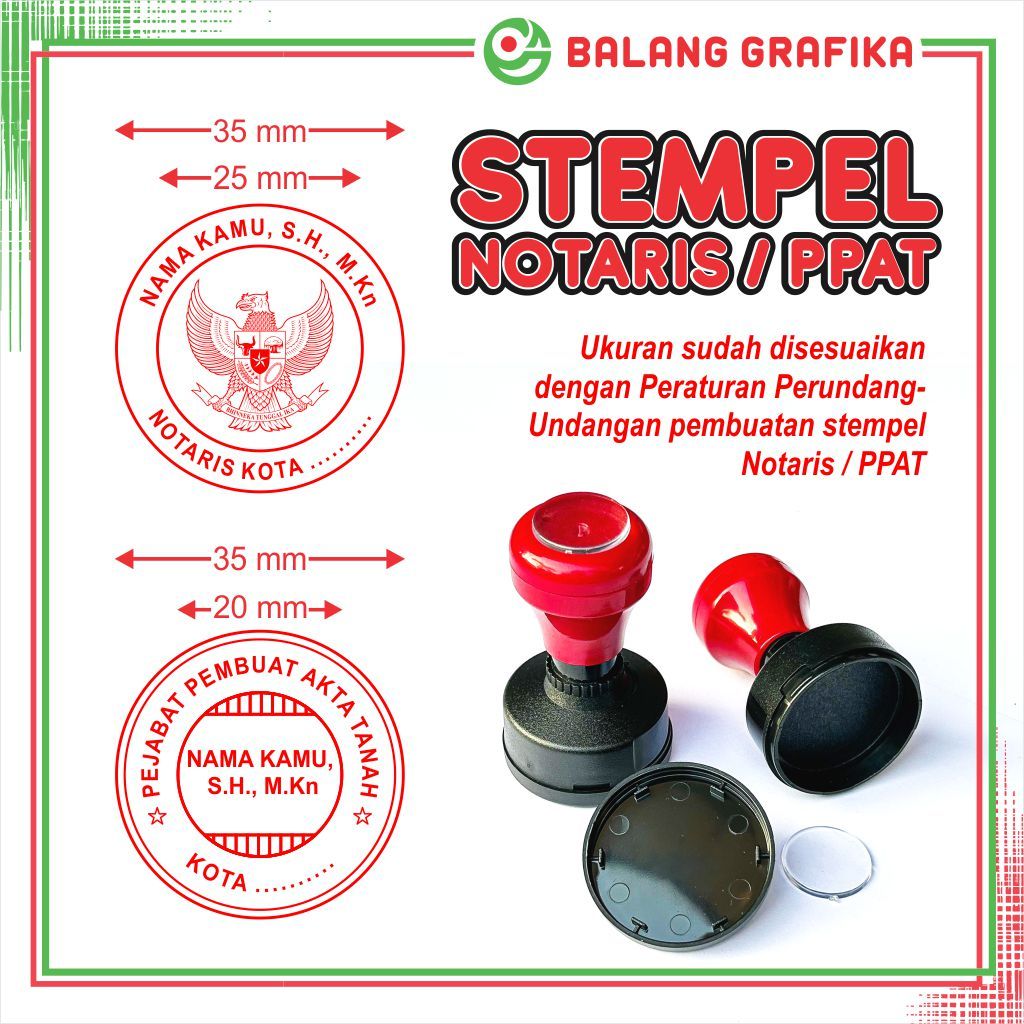 

Cetak Stempel Flash Notaris Cap PPAT