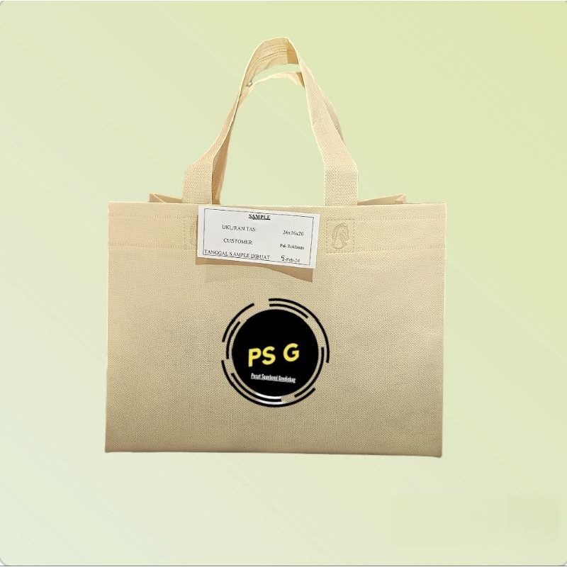 

iDk90 Tas Spundbond Goodie Bag 26x16x20 Bok Snack / Brownis / Model MCD