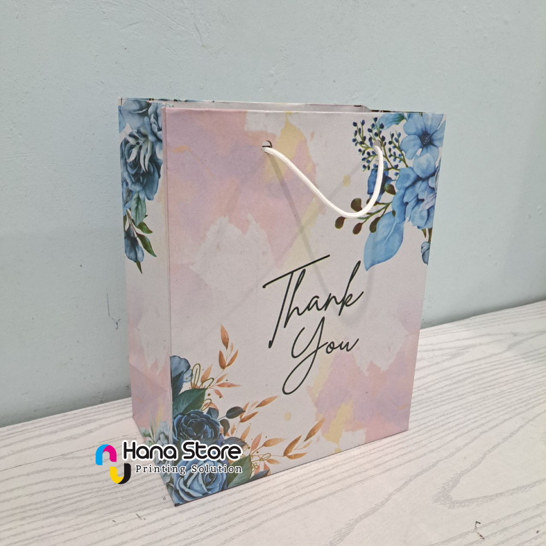 

Paper Bag Aesthetic Pink Cream Thank You Uk 20x25 paperbag bunga