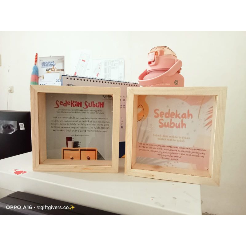 CELENGAN SEDEKAH SUBUH, CELENGAN  EMAS MINI CELENGAN KAYU TABUNGAN AKHIRAT TARGET VIRAL CELENGAN CUS