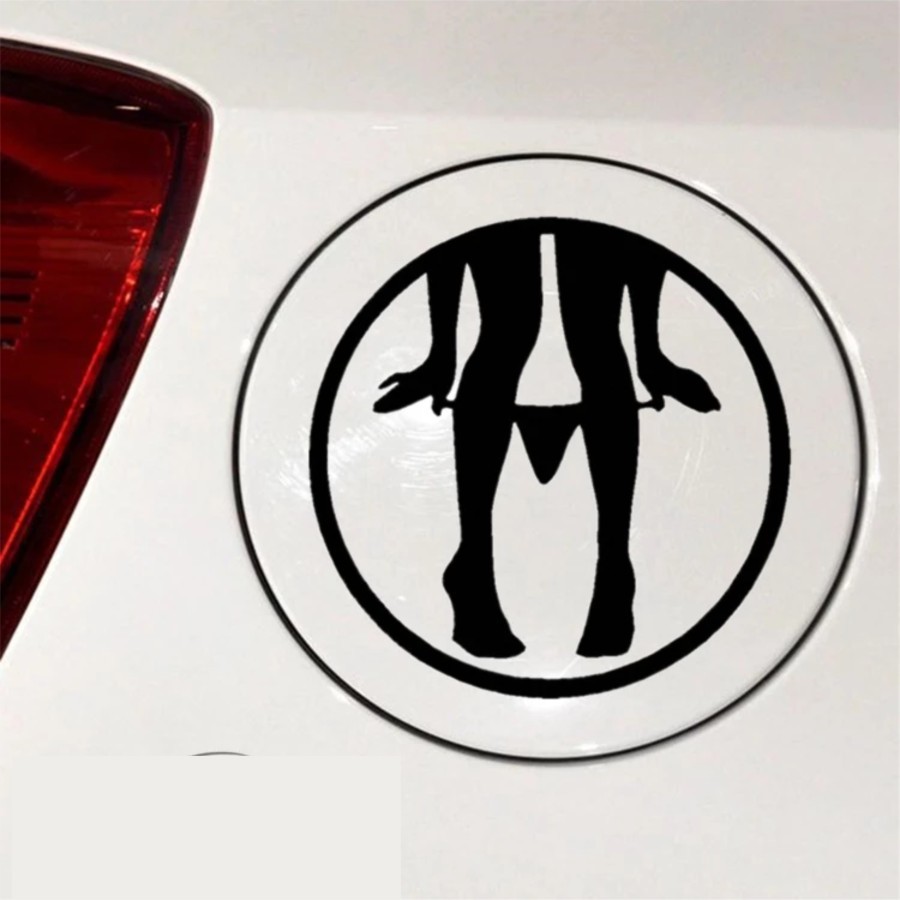CUTTING STICKER TANGKI MOBIL WANITA SEXY STIKER MOBIL OK