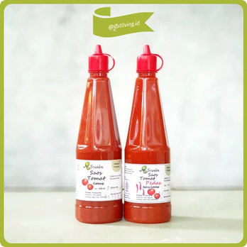 

Saos Tomat Pedas Saus Alami Asri Organik Bebas Gluten 330ml - Big