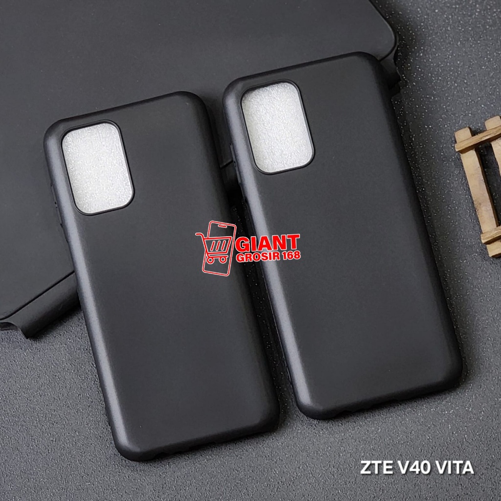 ZTE BLADE V40 VITA CASE MACARON BLACK SILICON BLACK ZTE BLADE V40 VITA