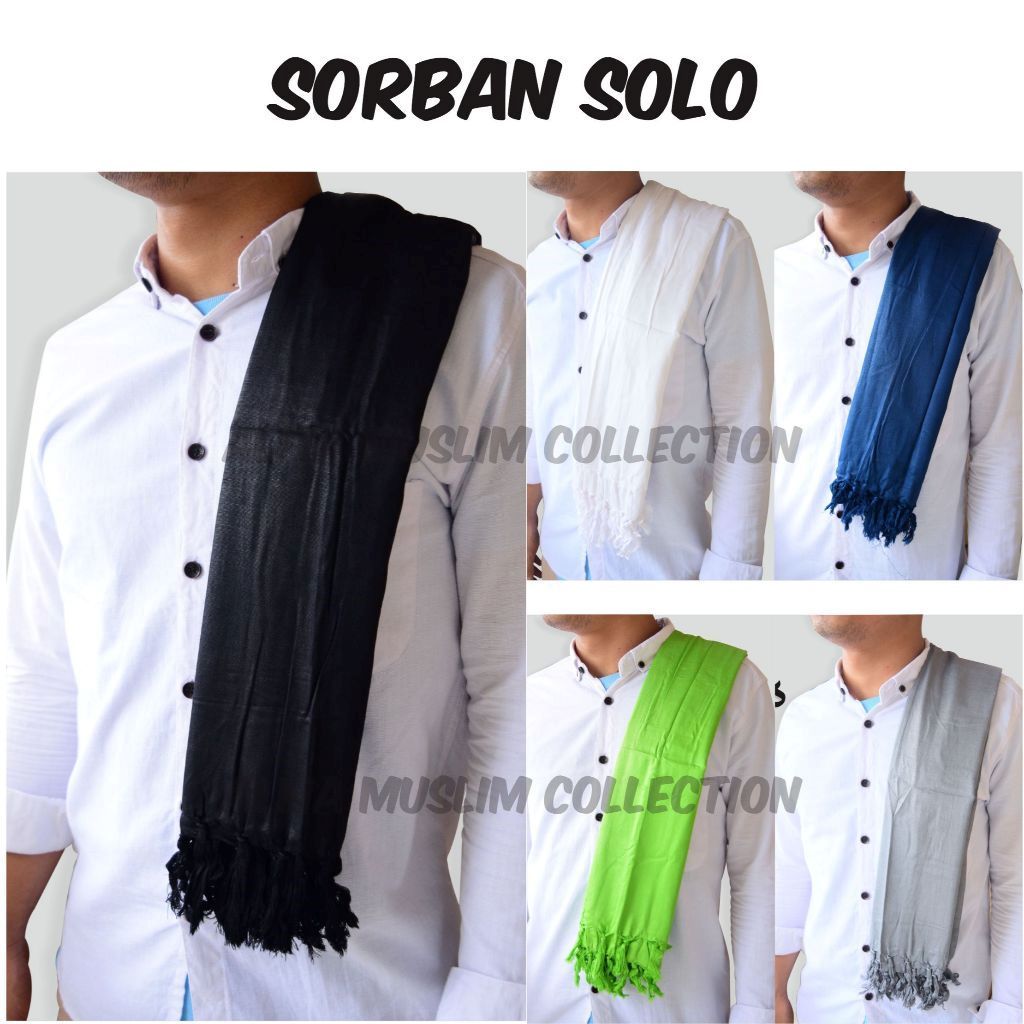 Sorban Solo / Rida Yaman Polos / Sorban Putih Polos