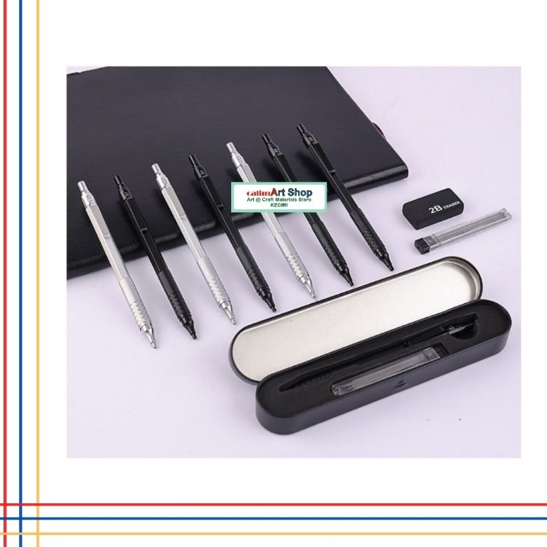 

Pensil Mekanik Touch Mark 3mm dan 5mm Drafting Pencil KODE J8A2