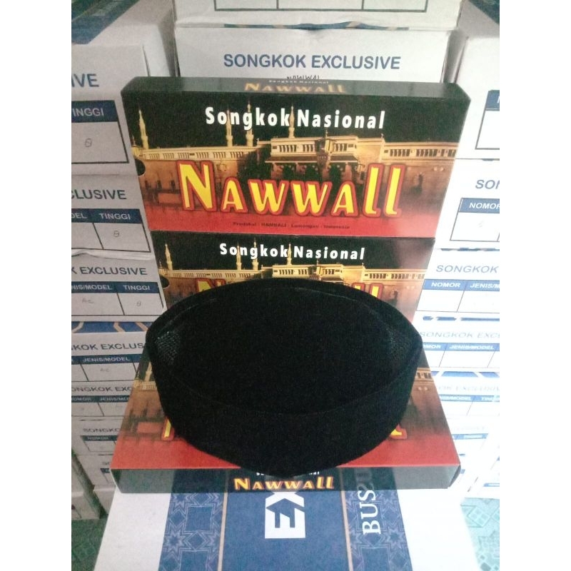 (ORIGINAL) PECI HITAM NAWWAL TINGGI 8-9-10 AA SONGKOK HITAM NAWWAL KOPIAH HITAM NAWWAL