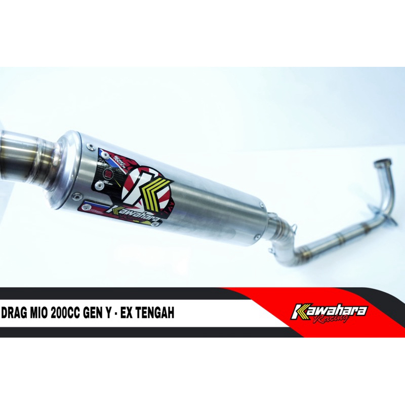Kawahara Knalpot Drax Mio 200cc Gen Y - EX  Tengah