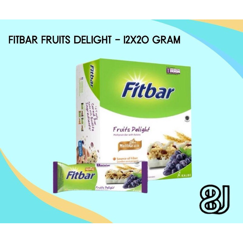 

FITBAR MULTIGRAIN - FRUITS DELIGHT - 1 BOX (12 pcs x 20 g) - Free Ongkir