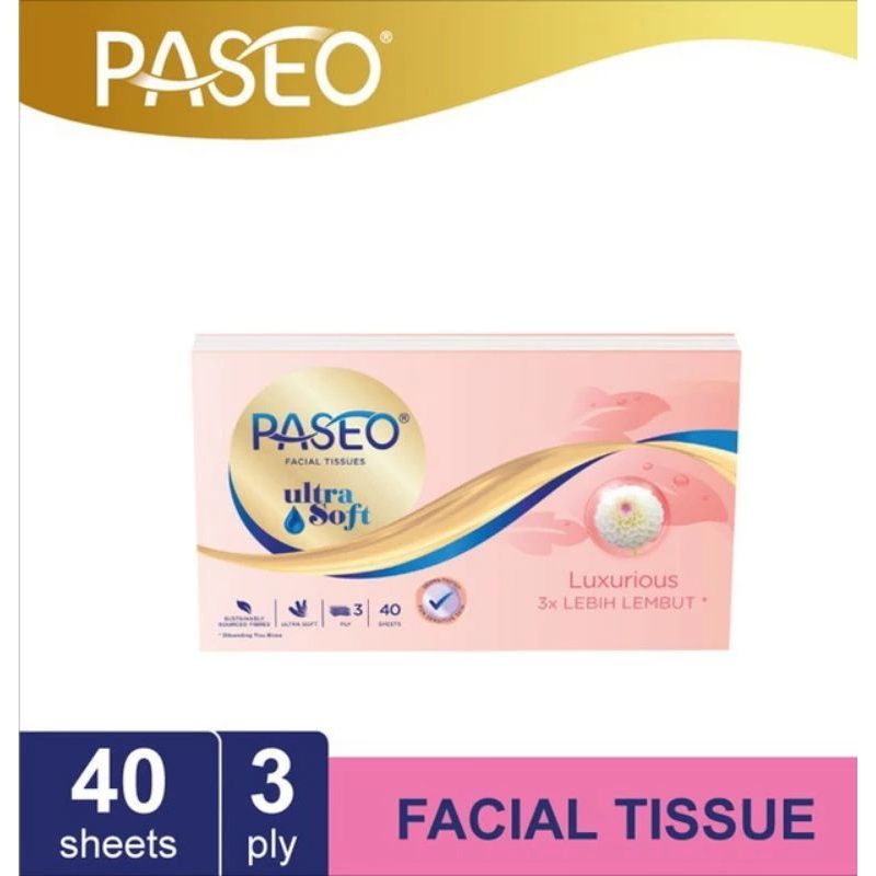Paseo Facial Tissue Ultra Soft