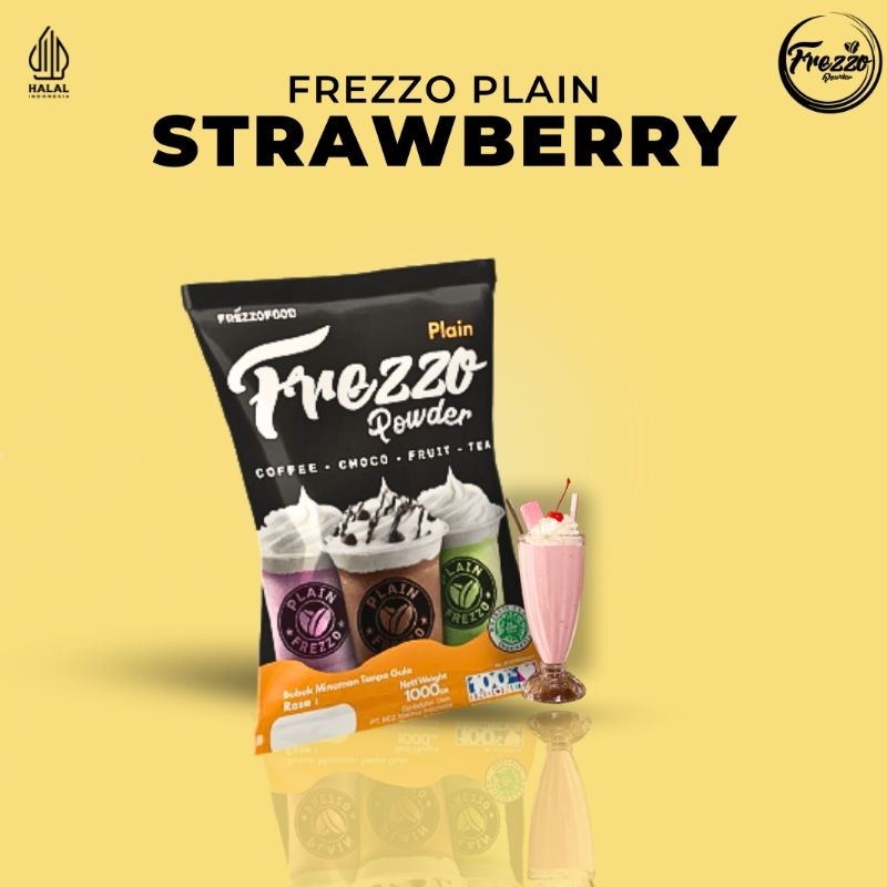 

Bubuk Minuman Rasa Strawberry Plain Frezzo 1kg / Minuman Murah dan Enak Frezzo Plain