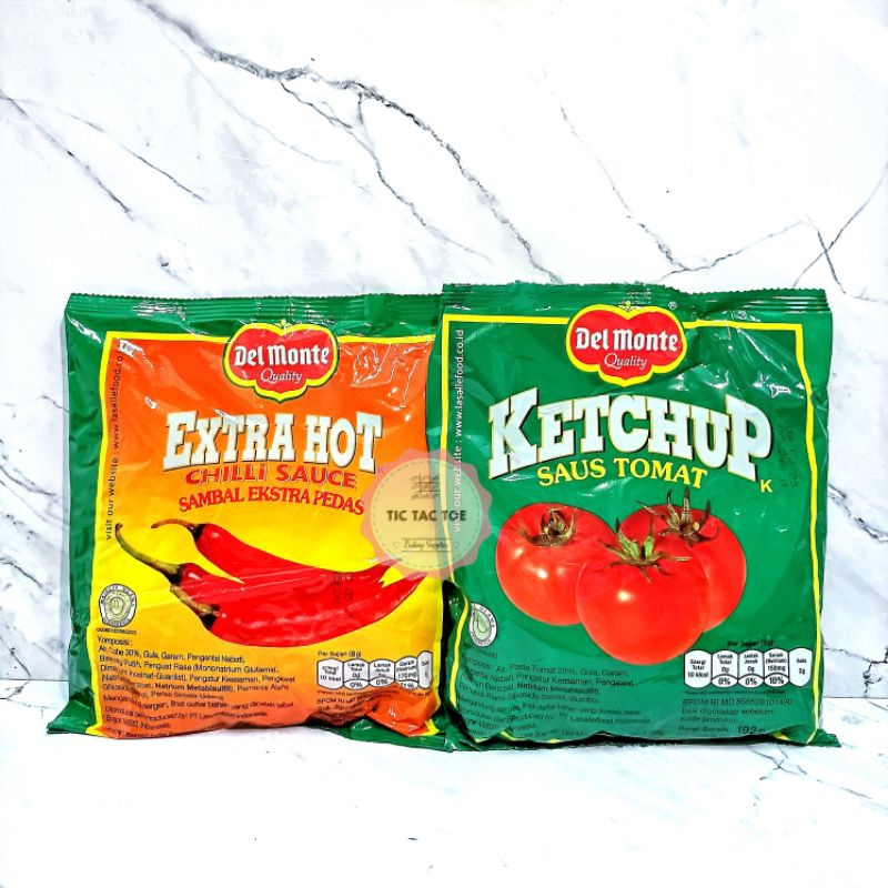 

Saos Sambal Del Monte Extra Hot Sachet 24x9gr/Saos tomat del monte sachet/saos sachet/saos pedas/saos tomat