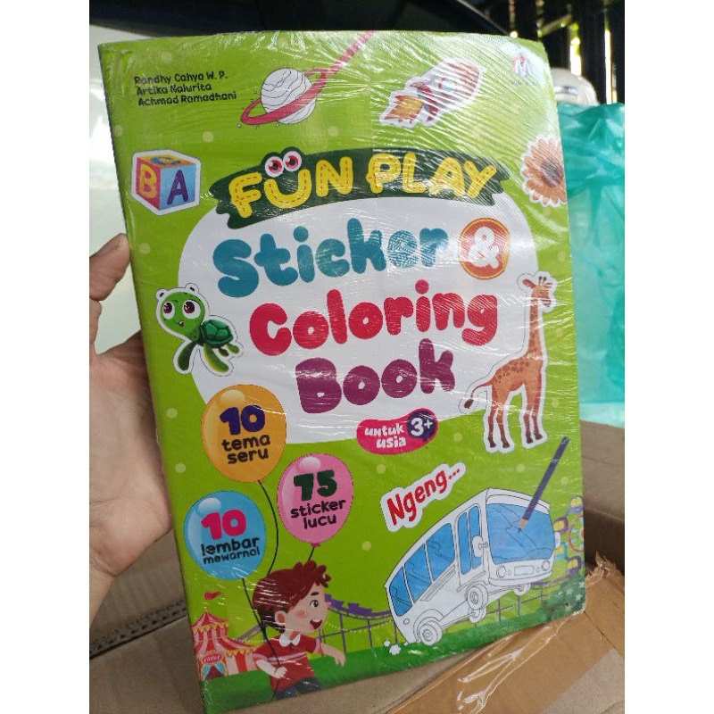 FUN PLAY STICKER & COLORING BOOK