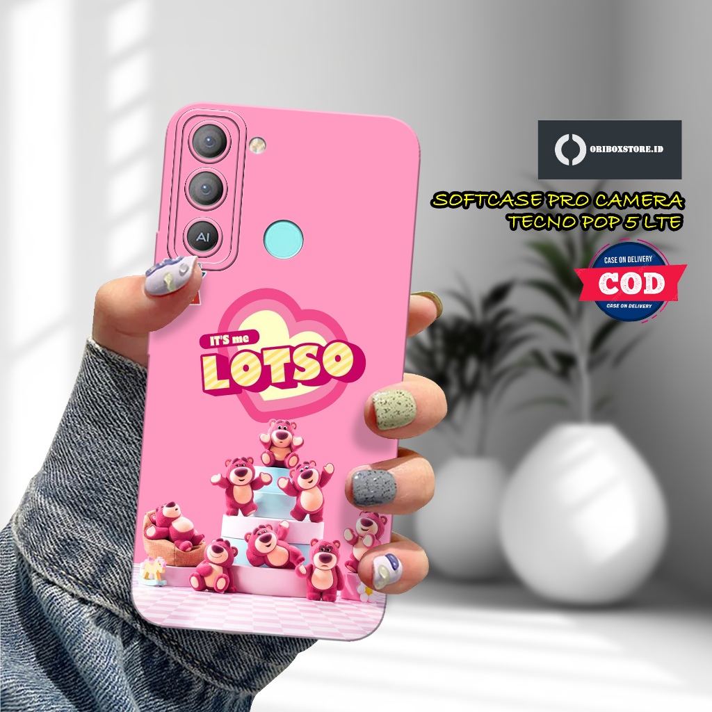 Case Hp TECNO POP 5 LTE Terbaru - Motif Case Lotso - Casing Hp TECNO POP 5 LTE - Softcase Hp TECNO P