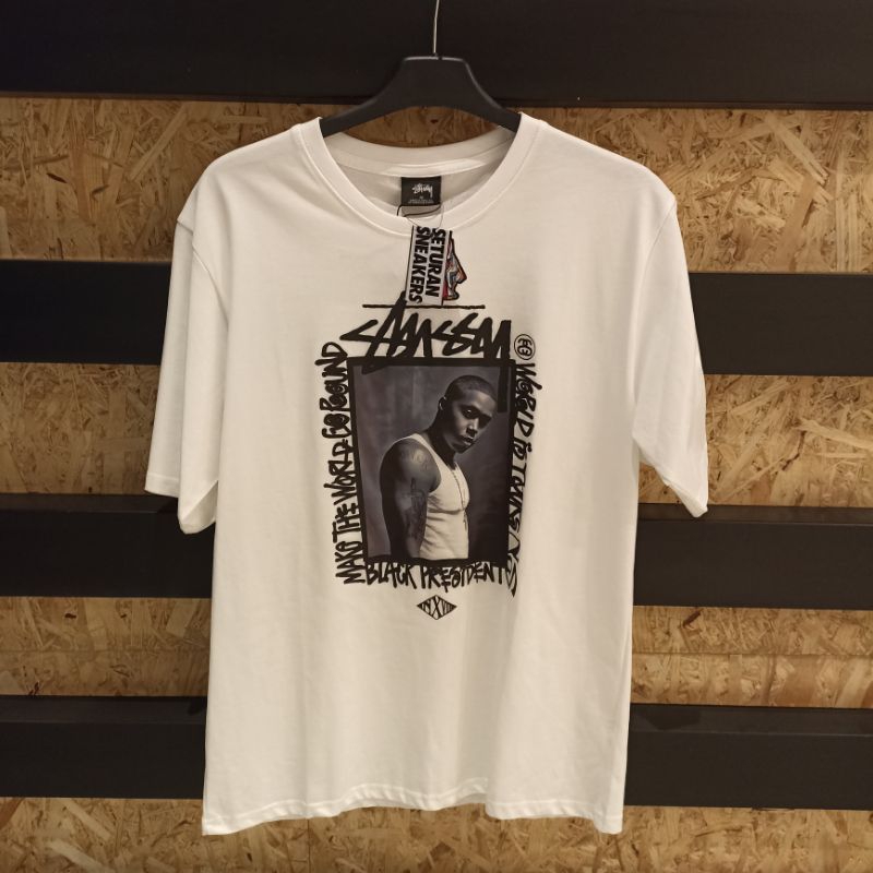 Baju Kaos Stussy Nas Photo Tee