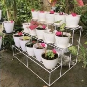 Rak bunga susun 3/rak susun/standing pot bunga/rak tingkat.,