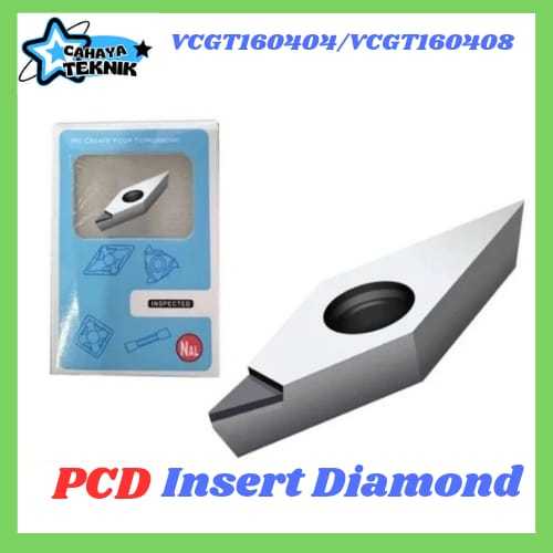 Insert PCD VCGT160404 VCGT160408 untuk alumunium kilap kinclong