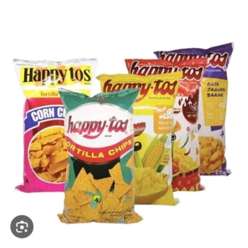 

Happy Tos Tortilla Chips //Tortilla Merah//Tortilla Hijau//Tortilla jagung bakar//Tortilla Hot Chili//Tortilla Keju