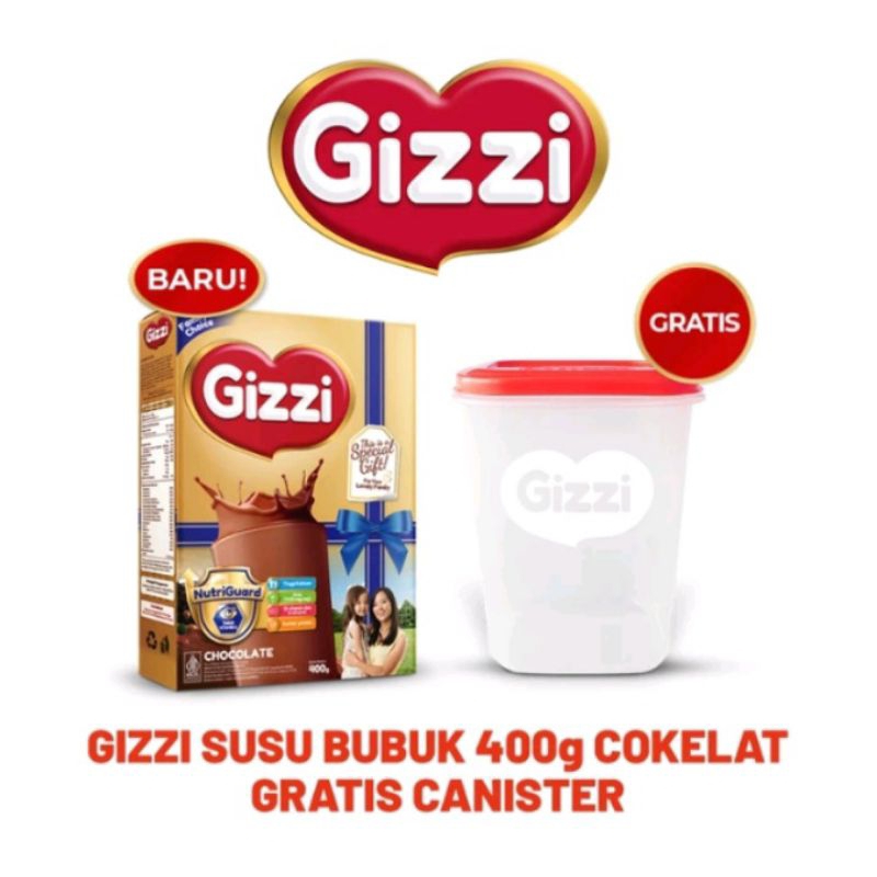 

[GRATIS CANISTER] GIZZI POWDER MILK CHOCOLATE 400G BY KAPAL API [NEW PRODUK]