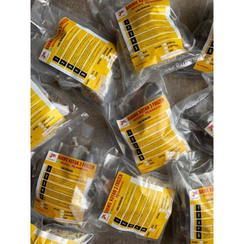 

Bakmie Kecil Babi Frozen