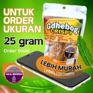 

Snack Keripik Pelepah Pisang/Debog/Gedhebog Crispy/kecil