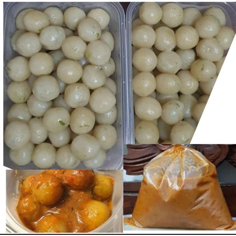 

Cilok gurih bumbu kacang homemade terenak.