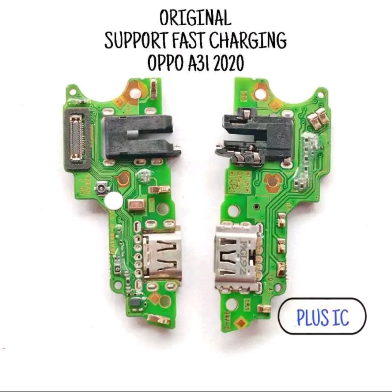 Papan Cas OPPO A31 2020 PCB Board Mic Konektor Charger ORIGINAL 100% Full IC