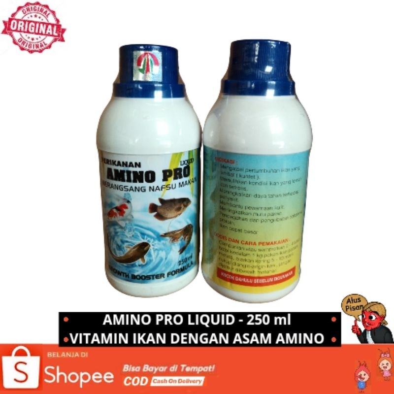 Vitamin Ikan Dengan Asam Amino - Amino Pro Liquid 250ml