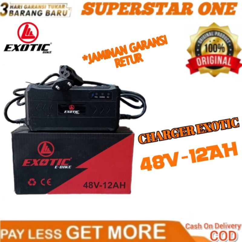 Charger Sepeda Listrik Exotic 48volt 12 Ah