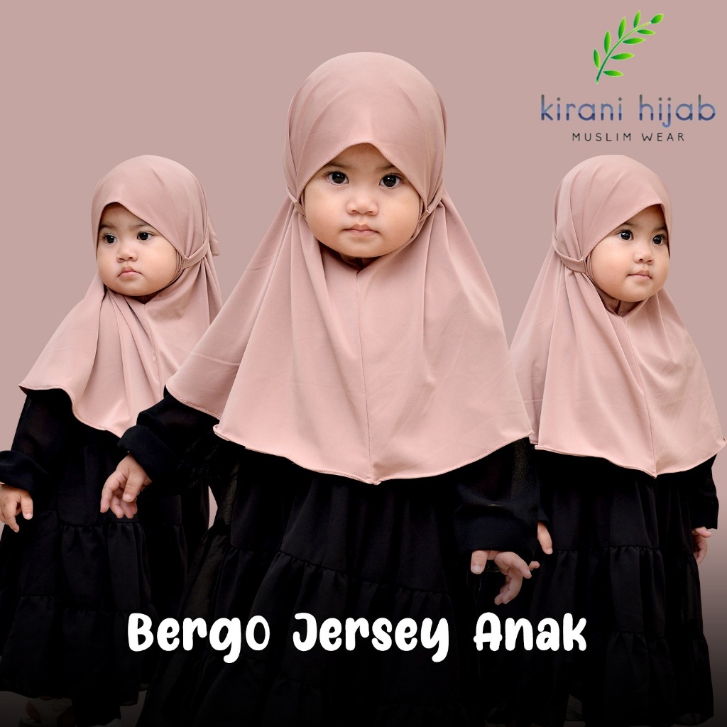 Hijab Bergo Jersey Anak / Kirani Hijab Anak Bergo Jersey