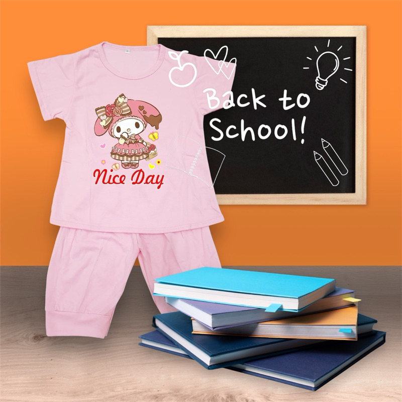 STELAN VIRAL KUROMI/BAJU SNAK CEWEK/BAJU ANAK PEREMPUAN/STELAN ANAK CEWEK/BAJU ANAK UMUR2-8TAHUN