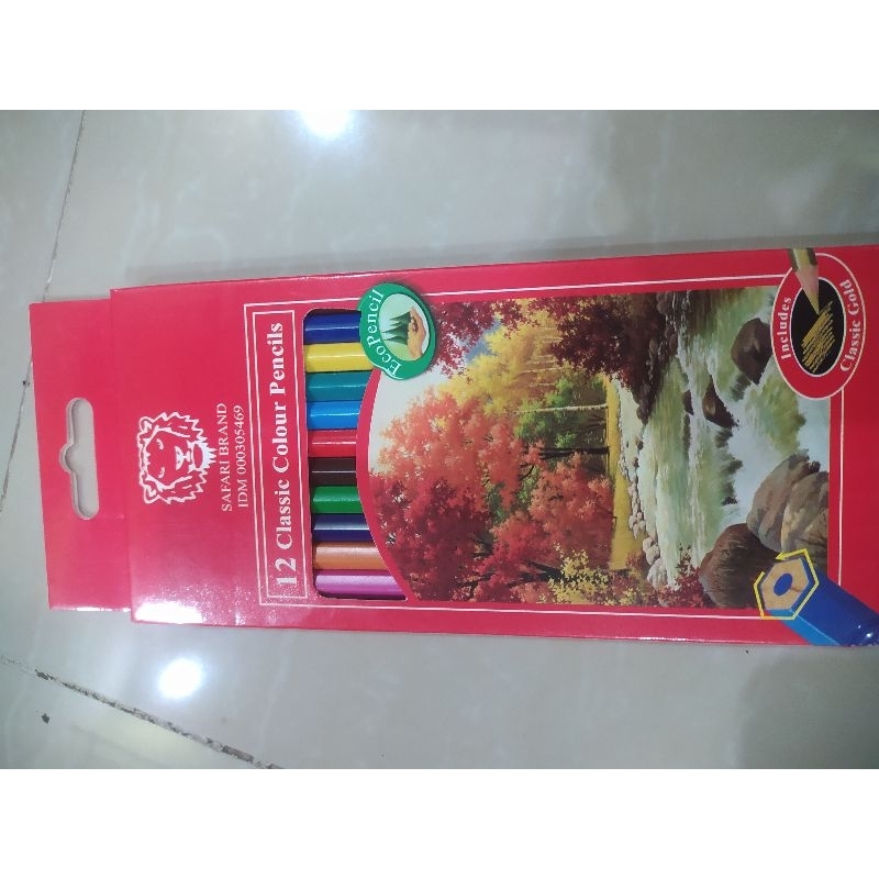 

pensil warna /safari brand 12 warna