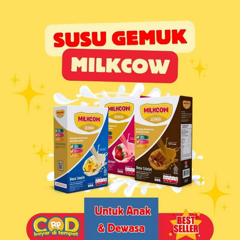 

MILKCOW SUSU SAPI PENGGEMUK DAN PENAMBAH NAFSU MAKAN 500GRAM